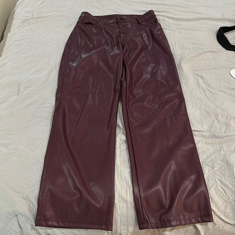 NWT Purple Leather Pants from Garage
